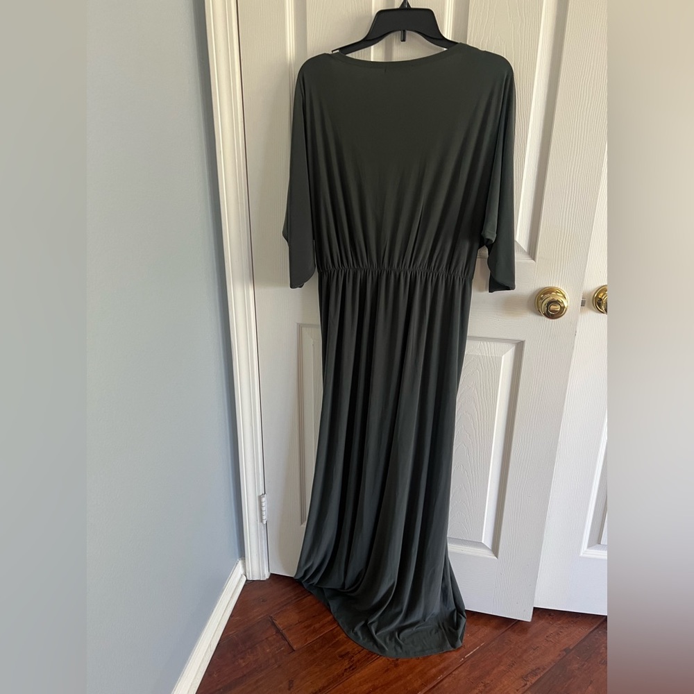 Charcoal, gray large polyester comfortable dress